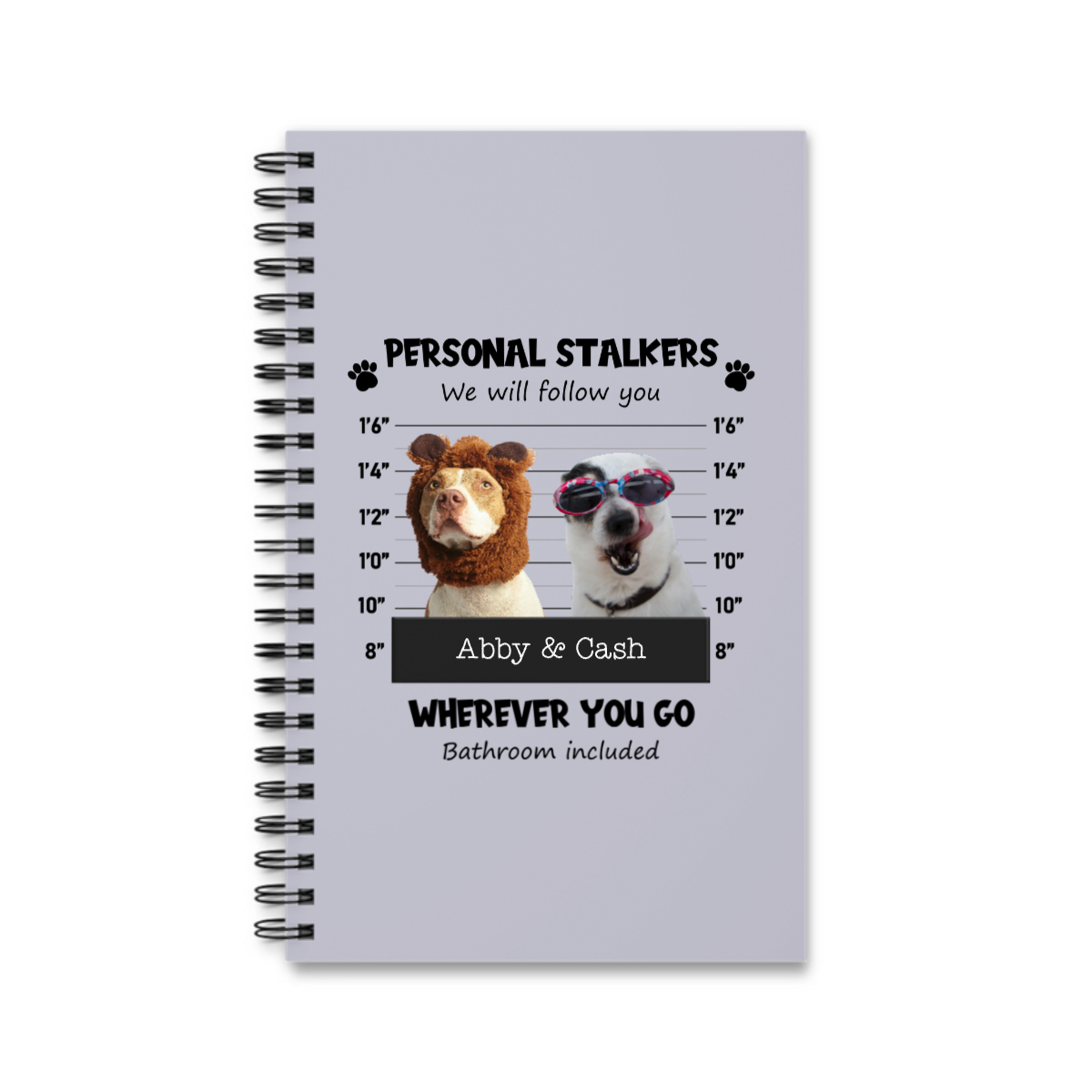 Persönlicher Stalker Spiralnotizbuch