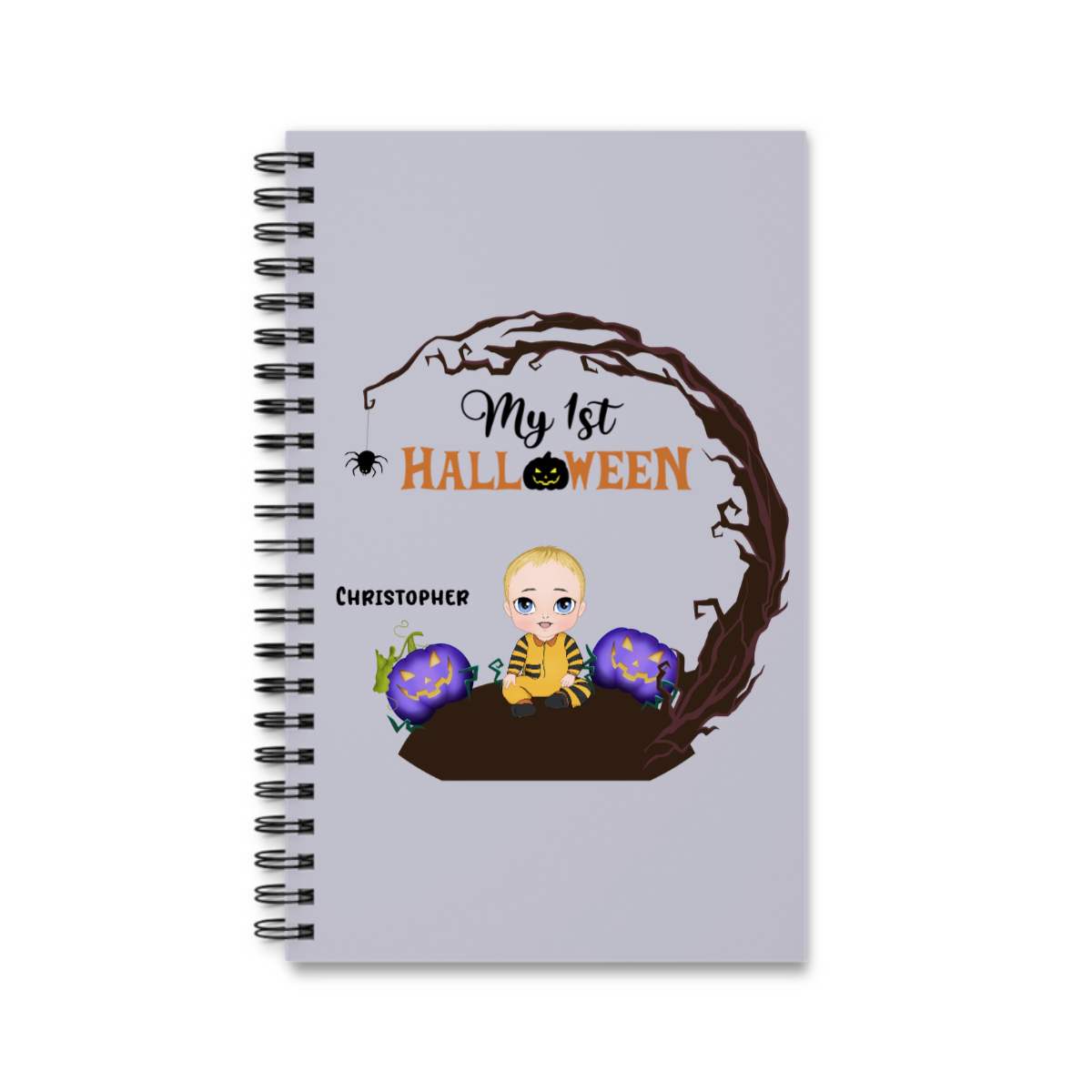 Kleines Monster Halloween Spiralnotizbuch