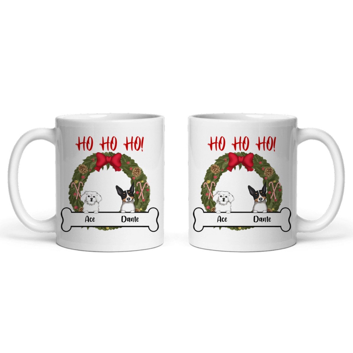 Hunde Weihnacht Keramiktasse