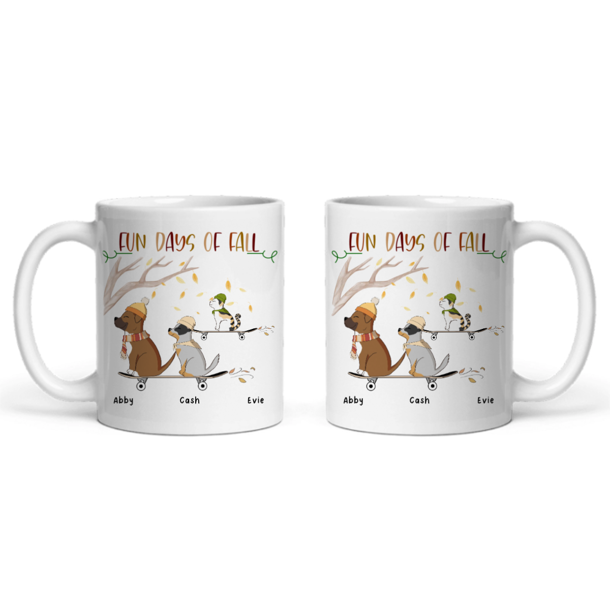 Lustige Herbsttage Keramiktasse