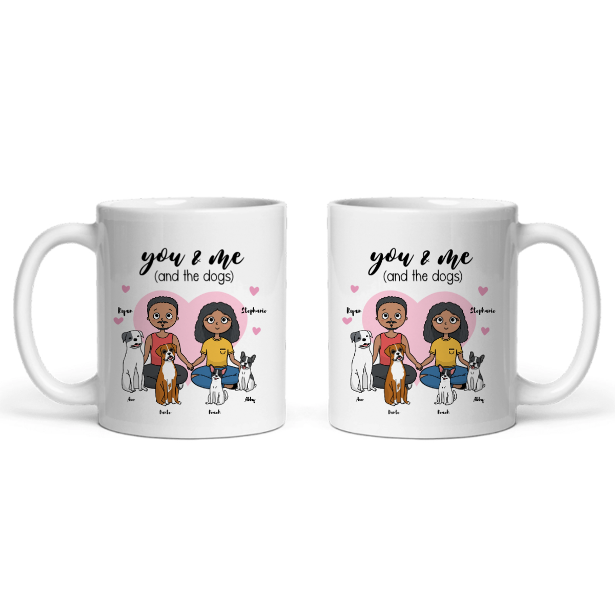Du, ich und die Hunde Keramiktasse