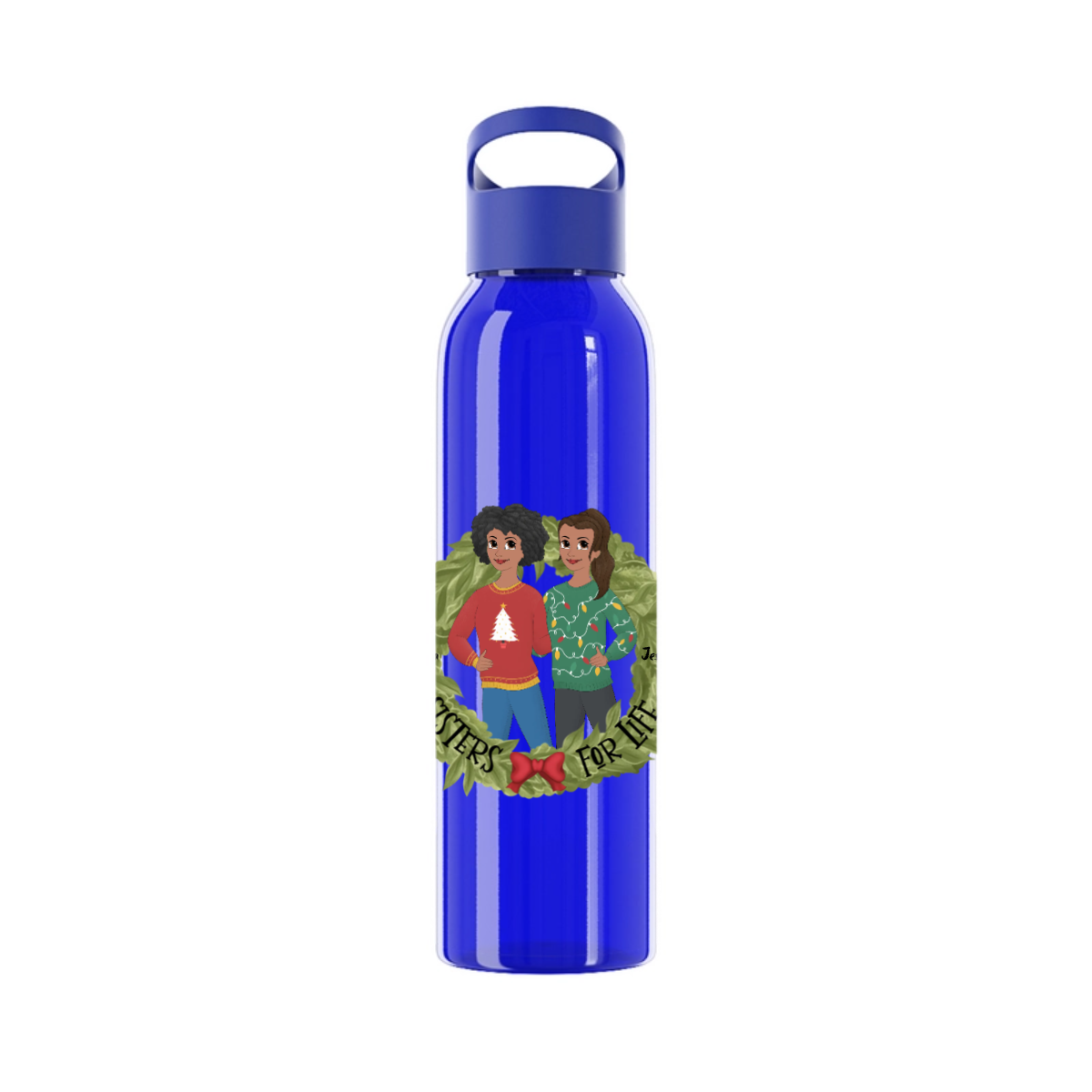 Schwestern fürs Leben Weihnacht Wasserflasche 650 ml