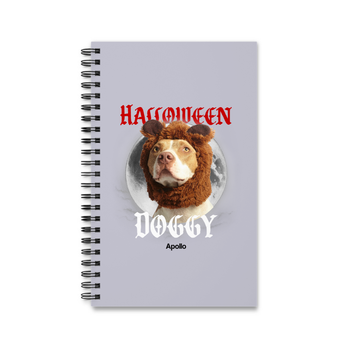 Gruselige Jahreszeit Halloween Spiralnotizbuch