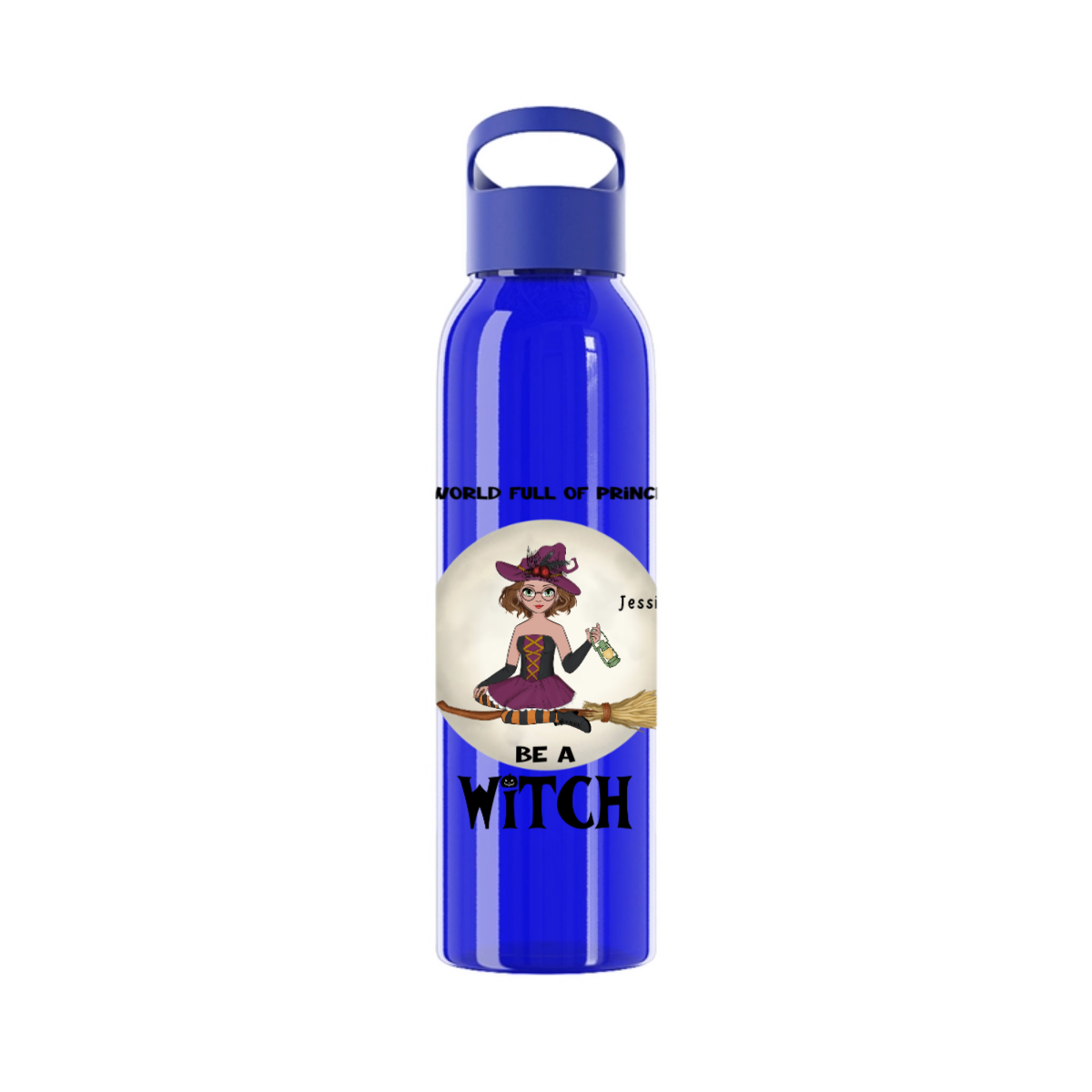 Sei eine Hexe Halloween Wasserflasche 650 ml