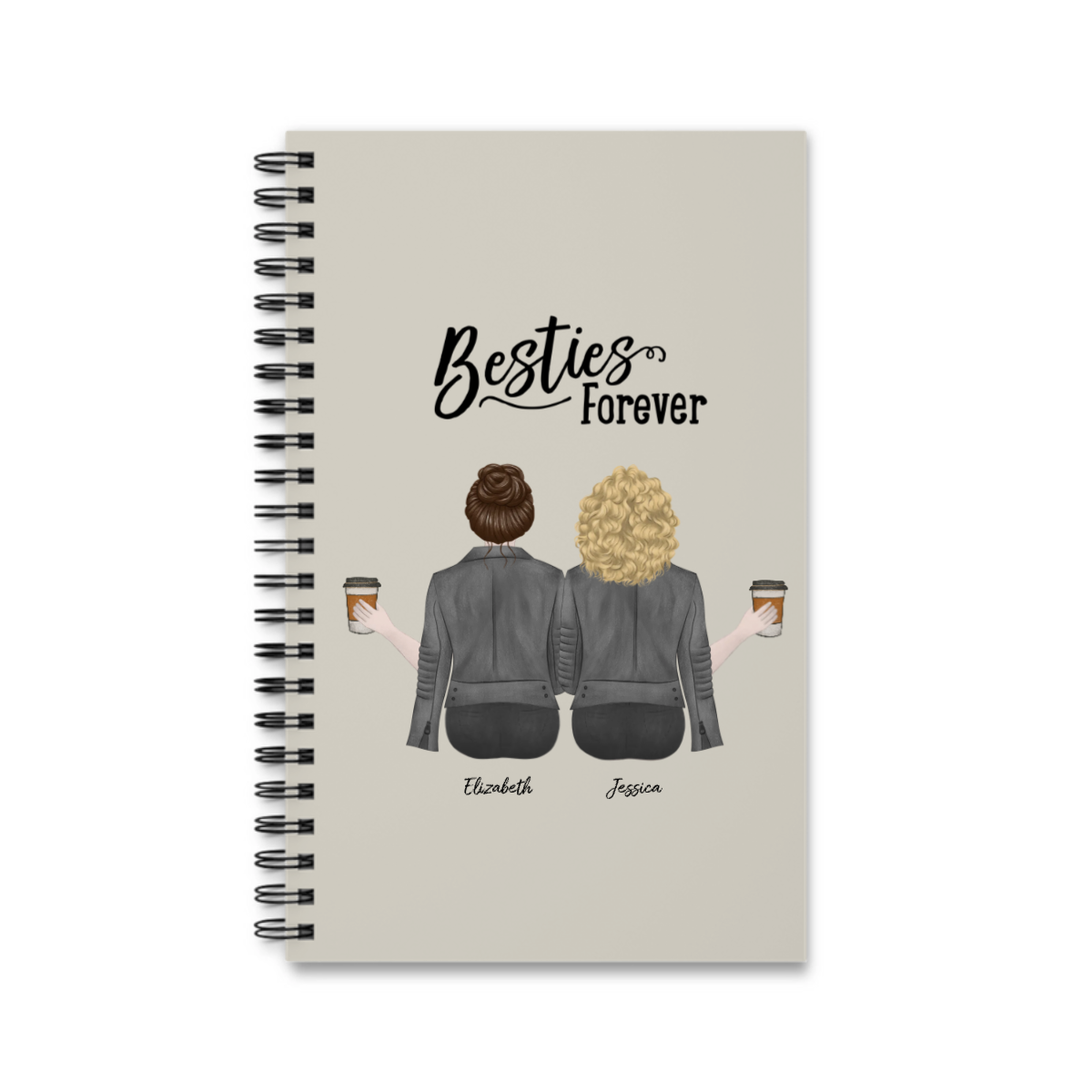 Besties Forever Spiralnotizbuch