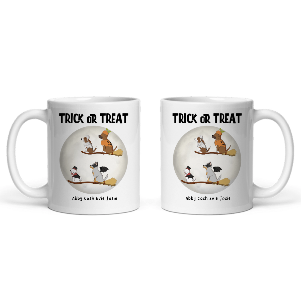 Süßes oder Saures Hunde Halloween Keramiktasse