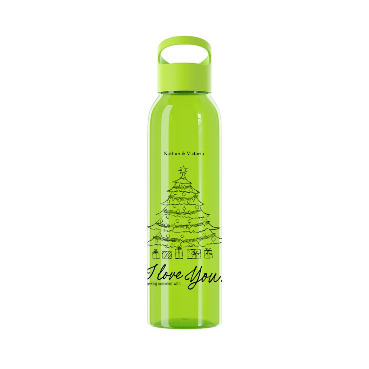 Frohe Weihnachten Wasserflasche 650ml