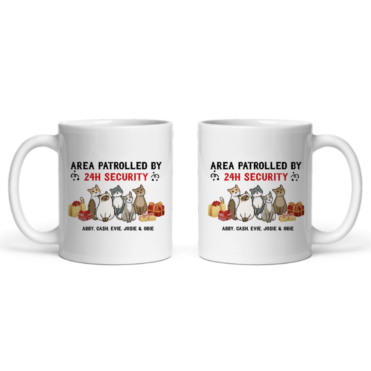 Gebiet überwacht Weihnacht Keramiktasse
