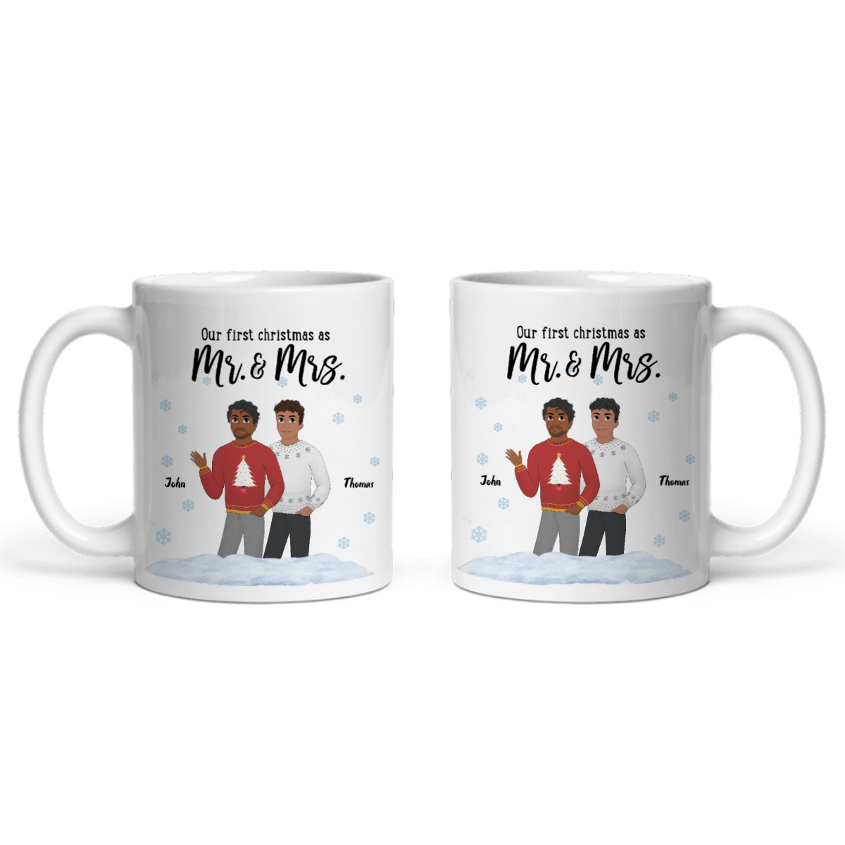 Unser erstes Weihnachten als Ms and Mrs Keramiktasse