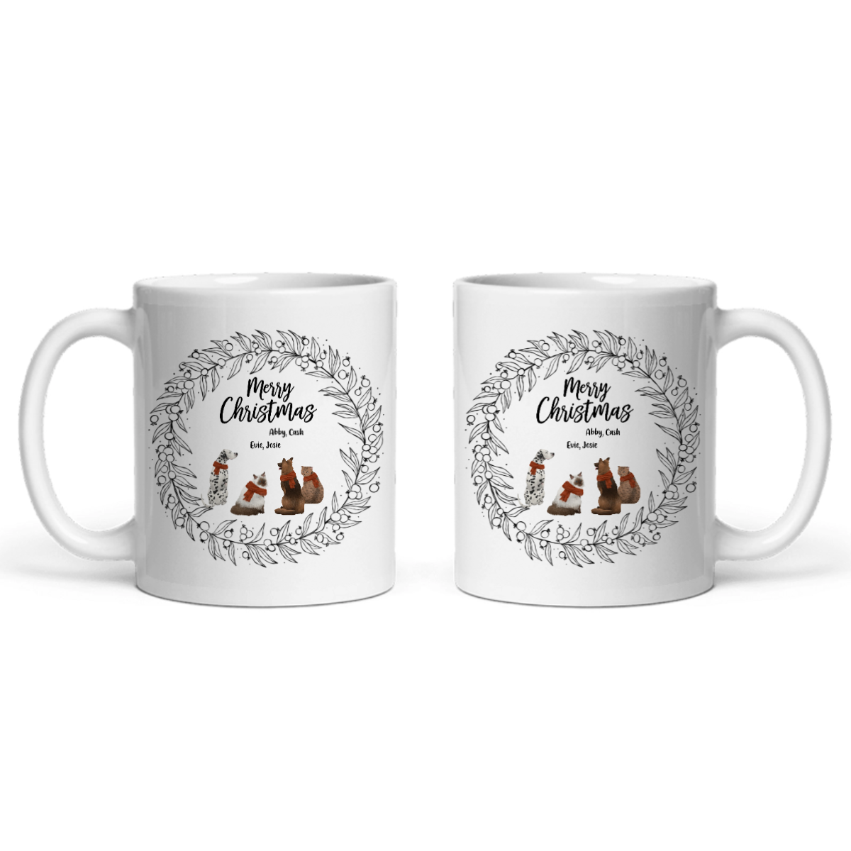 Frohe Haustier Weihnachten Keramiktasse