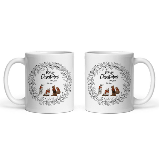 Frohe Haustier Weihnachten Keramiktasse