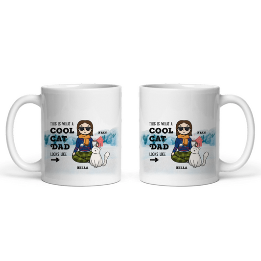 Cooler Haustierpapa Weihnacht Keramiktasse