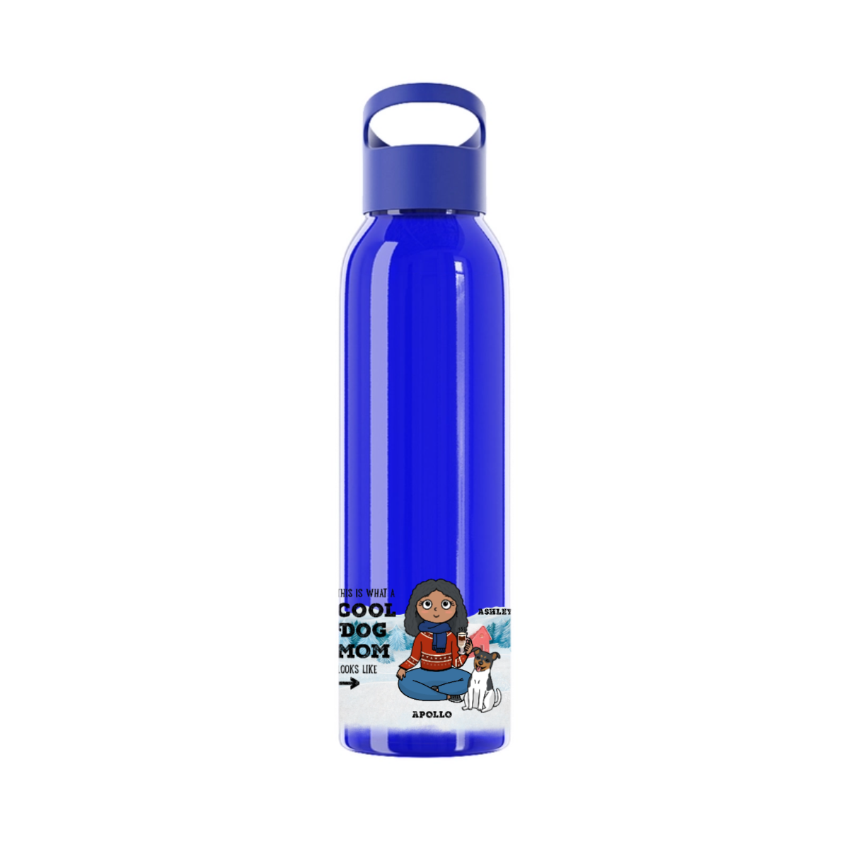 Coole Haustiermama Weihnacht Wasserflasche 650 ml