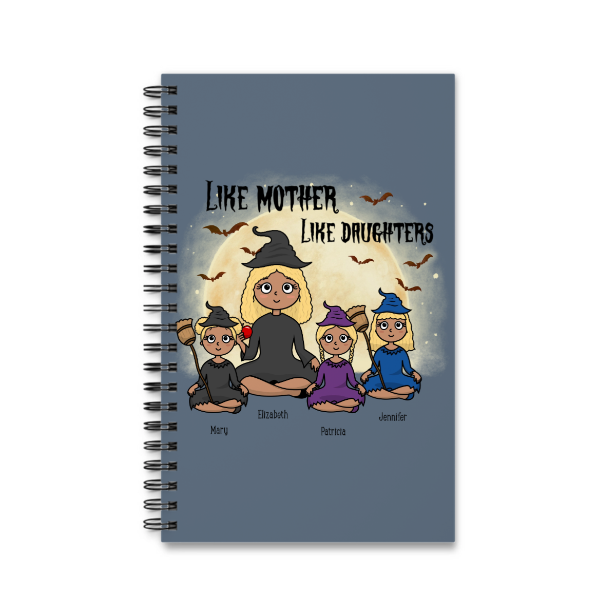 Wie die Mutter, so die Tochter Halloween Spiralnotizbuch