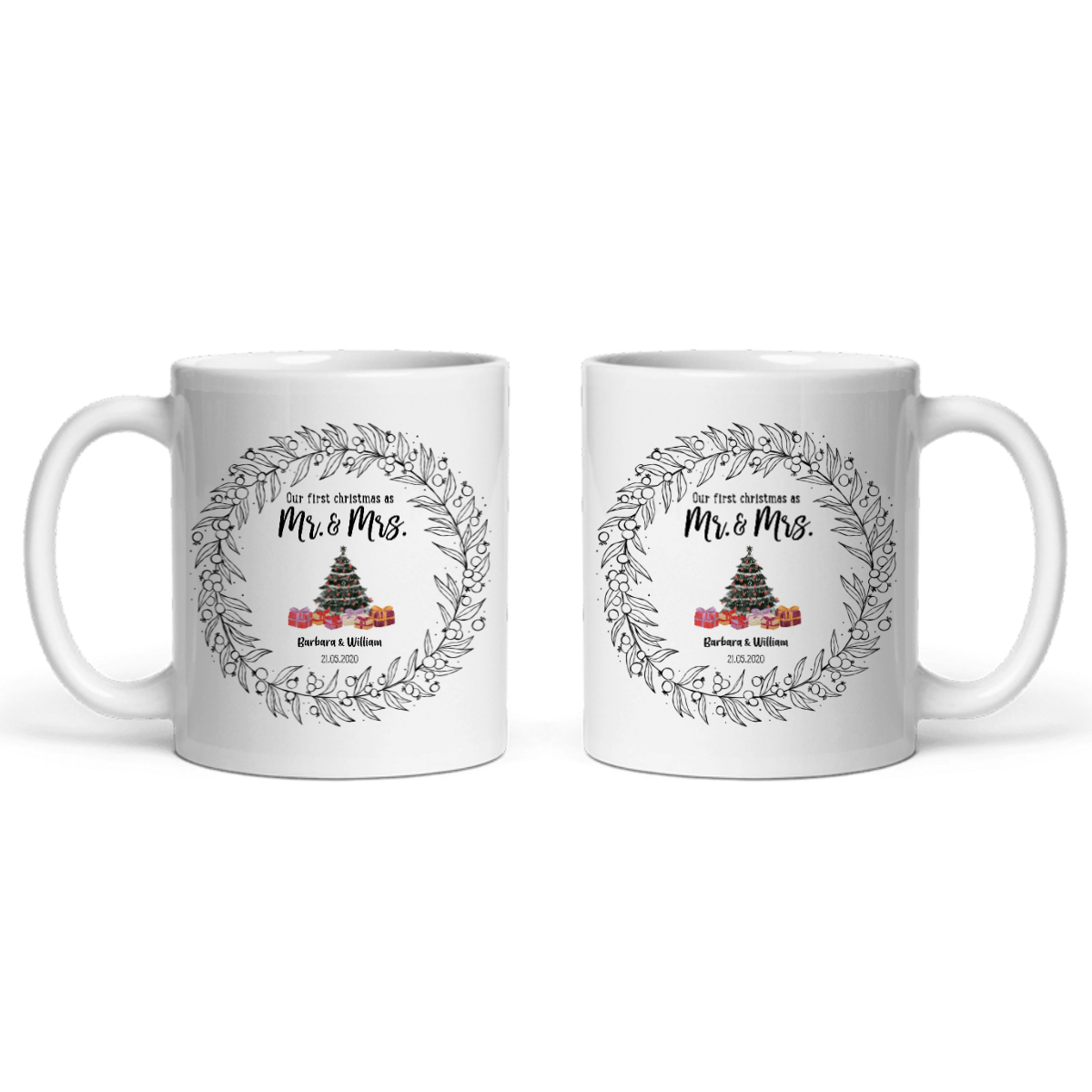 Unser erstes Weihnachten als Partner Keramiktasse