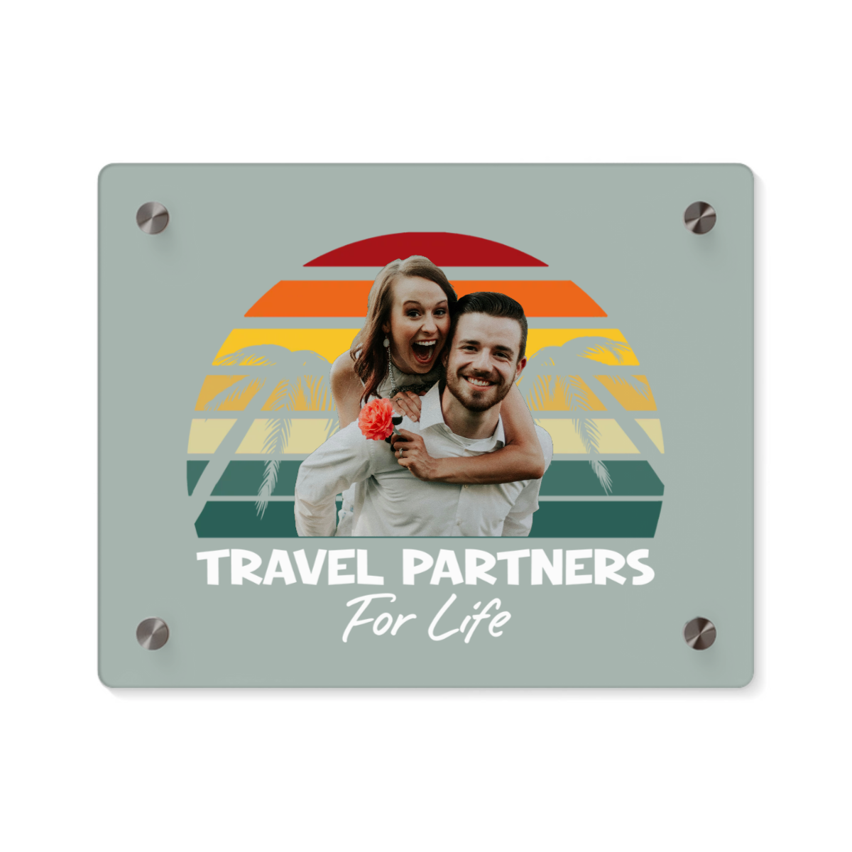 Reisepartner fürs Leben Acryl Wandkunst Panel
