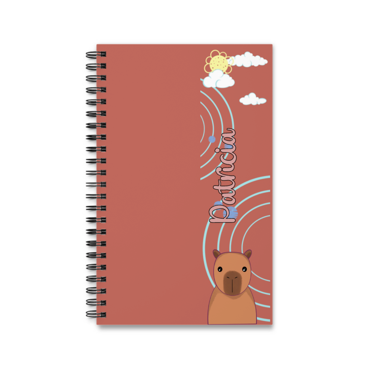 Personalisierter Name Spiralnotizbuch