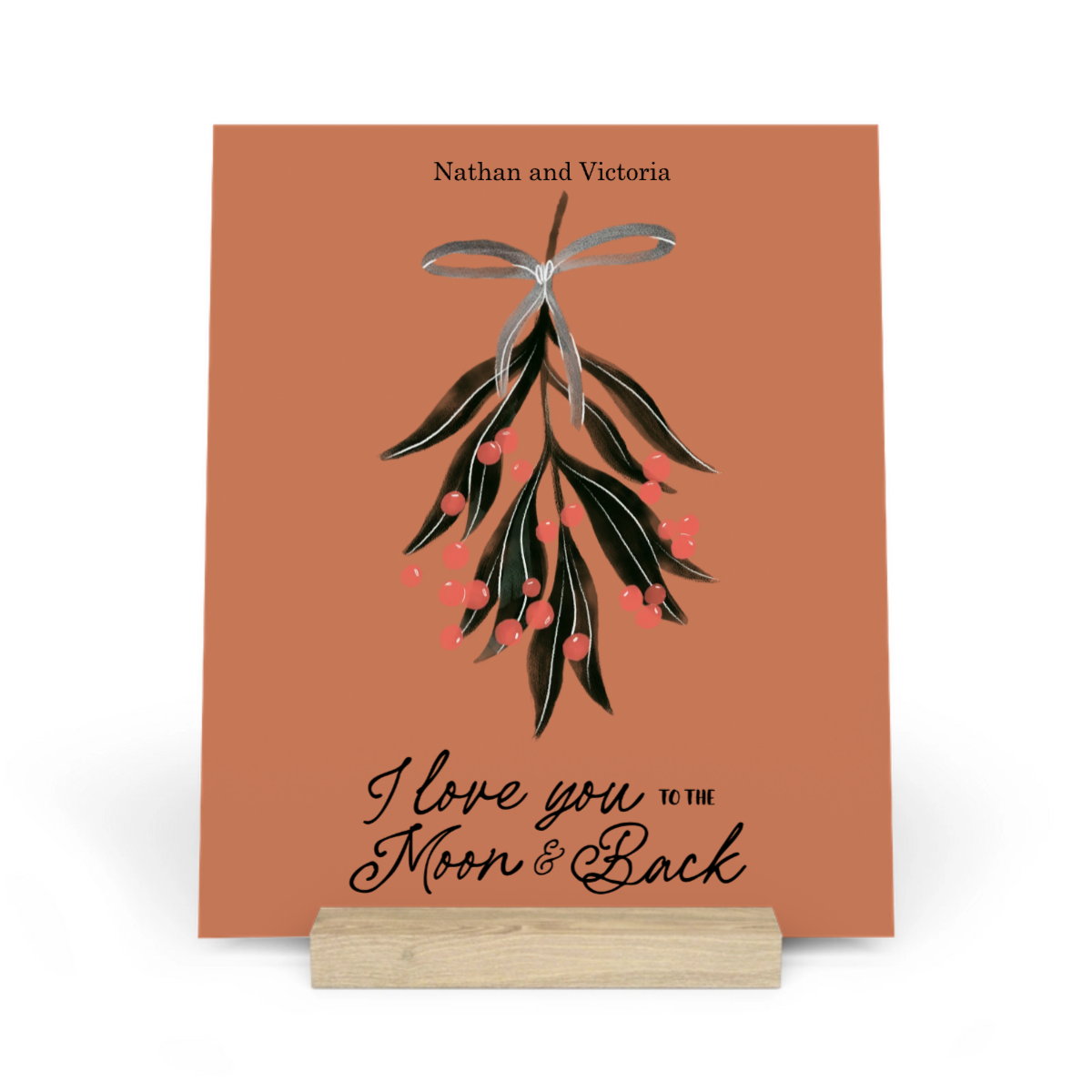 Frohe Weihnachten Galerietafel mit Ständer