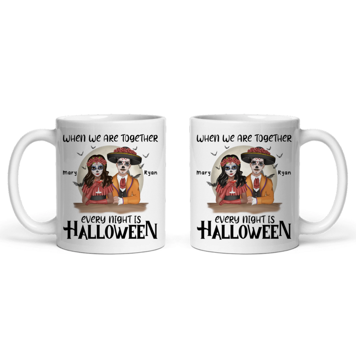 Jede Nacht ist Halloween Keramiktasse