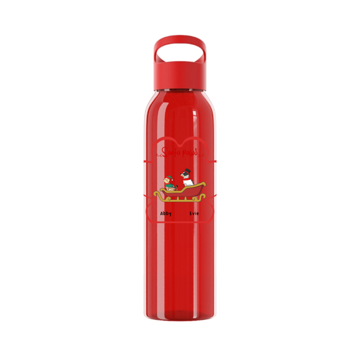 Weihnachtspfoten Wasserflasche 650 ml