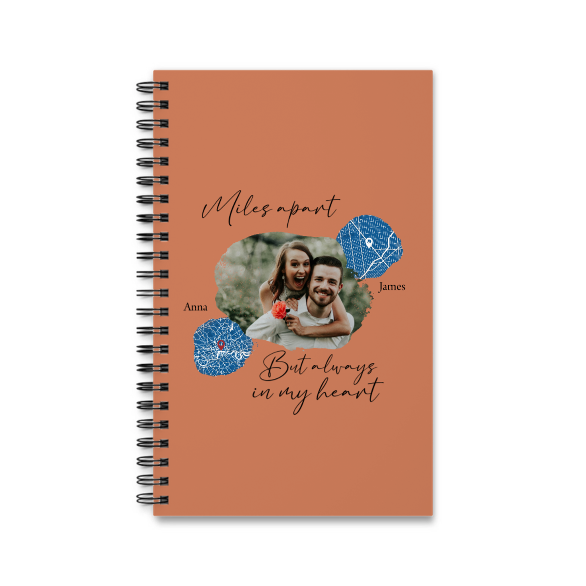 Meilenweit entfernt Spiralnotizbuch