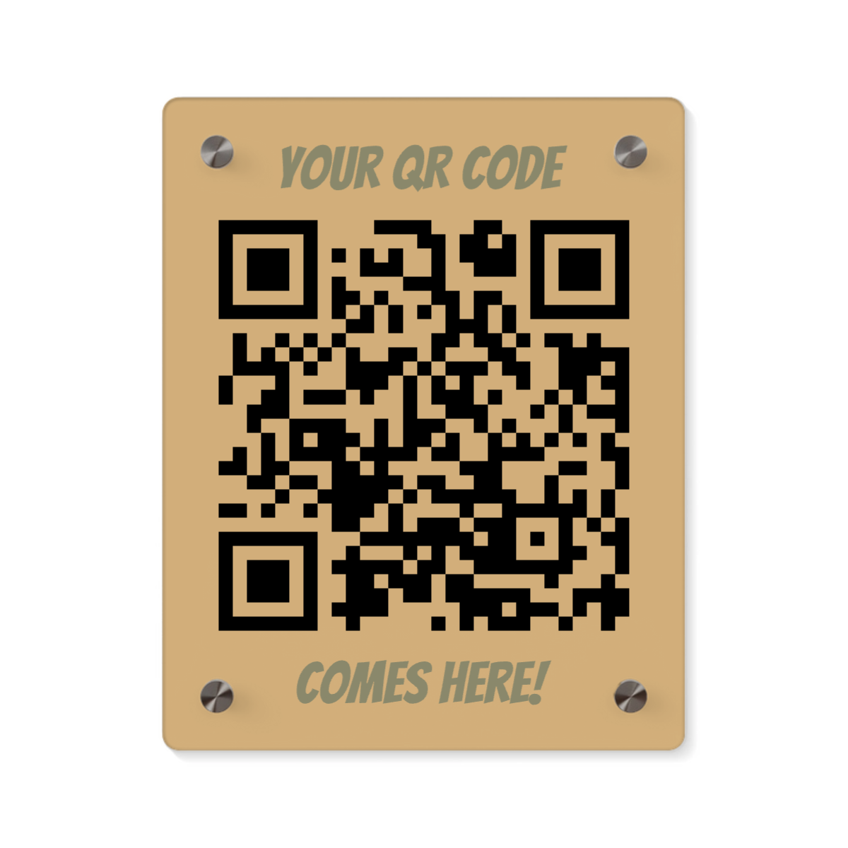 Dein QR Code Acryl Wandkunst Panel