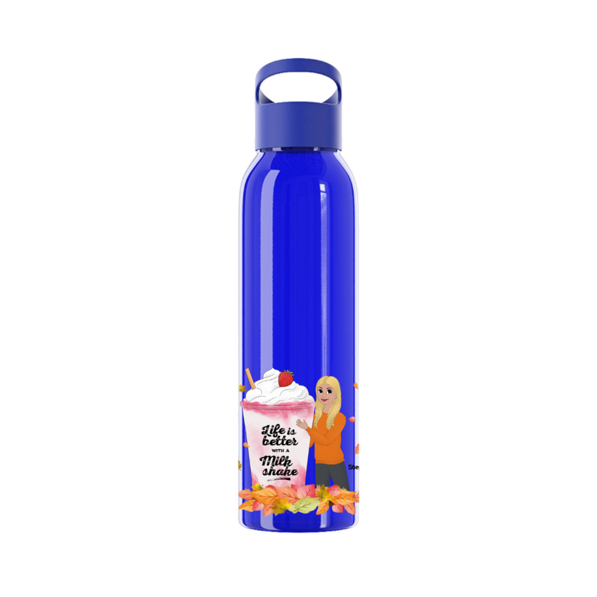 Das Leben ist besser mit einem Getränk Wasserflasche 650 ml