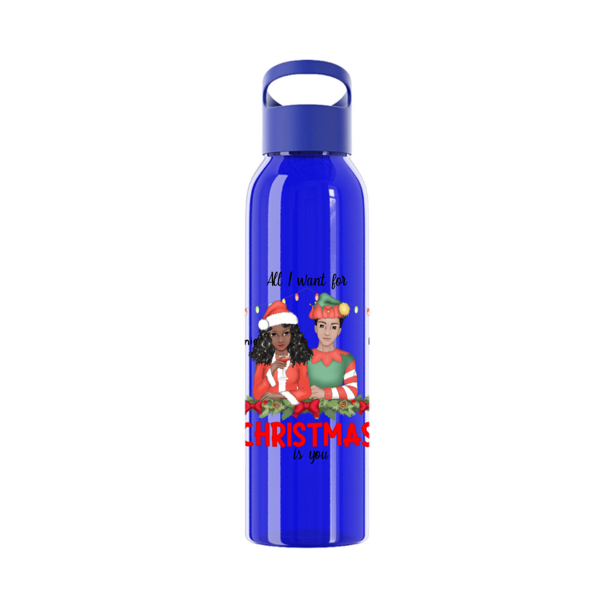 Alles was ich mir zu Weihnachten wünsche bist du Wasserflasche 650 ml