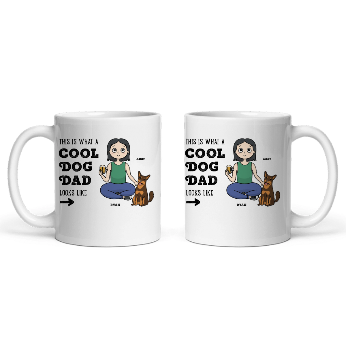 Cooler Hunde Papa Keramiktasse