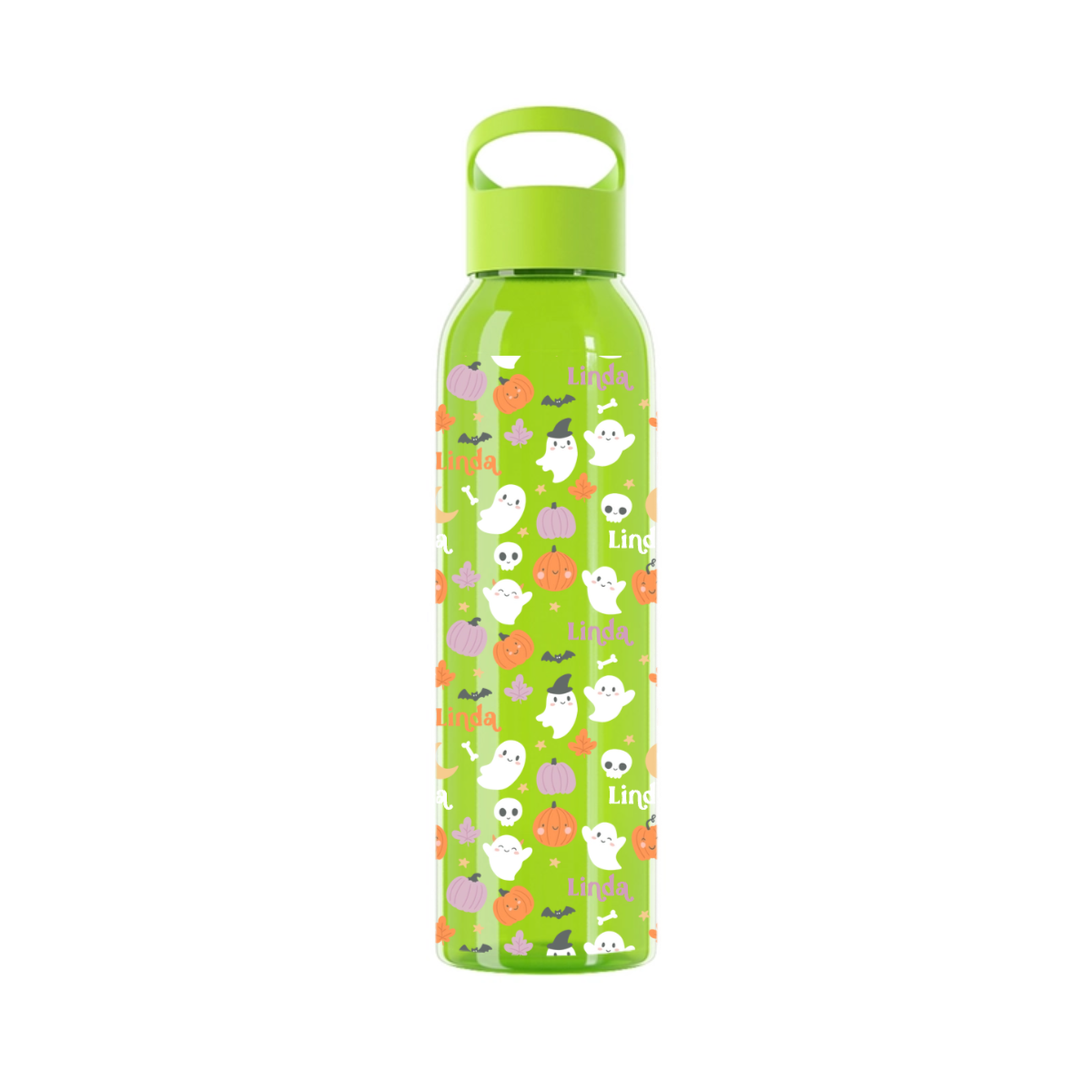 Namensmuster Halloween Wasserflasche 650 ml