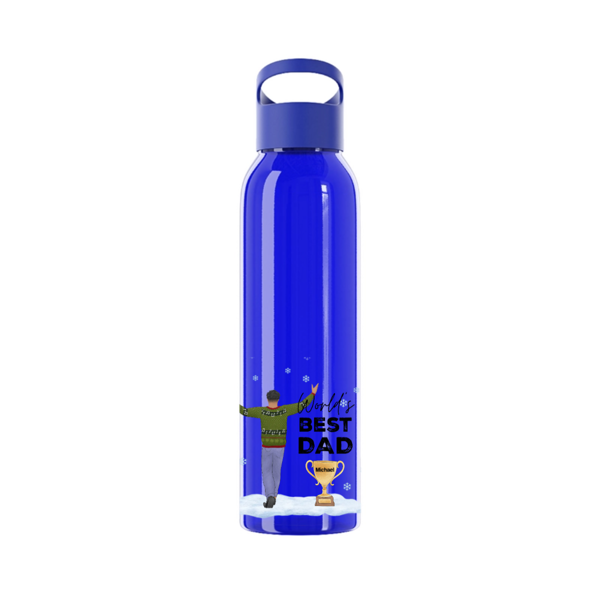Bester Vater Auszeichnung Weihnacht Wasserflasche 650 ml
