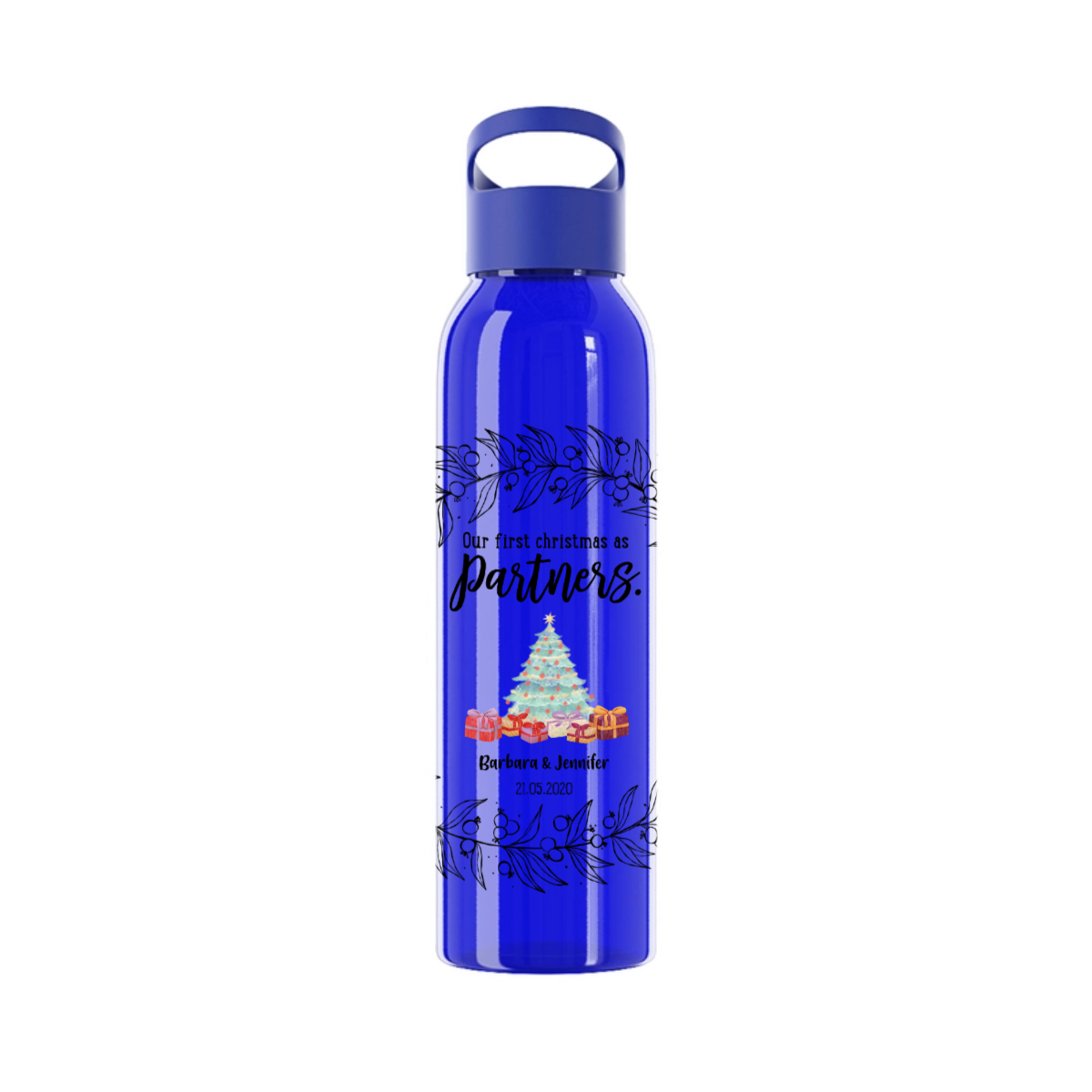 Unser erstes Weihnachten als Partner Wasserflasche 650ml