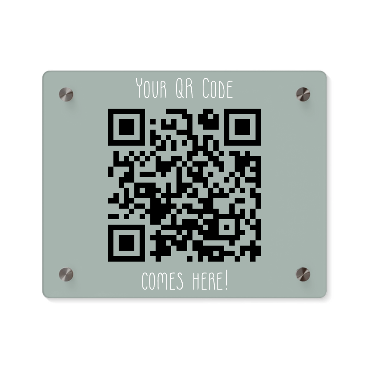 Dein QR Code Acryl Wandkunst Panel