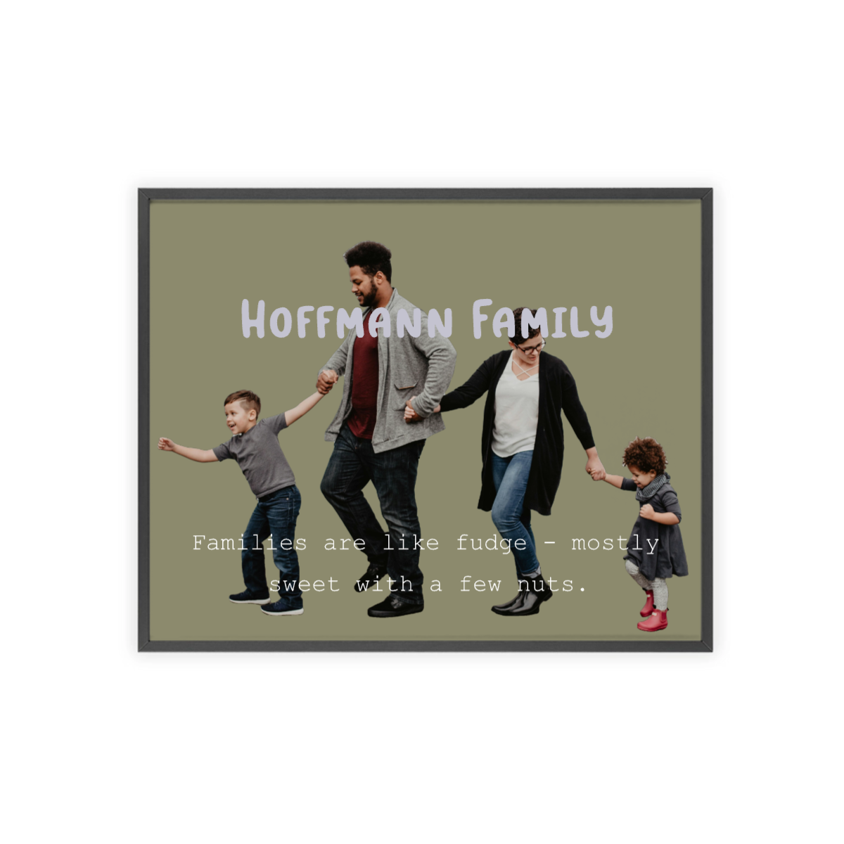 Bild Upload horizontales Poster mit Holzrahmen
