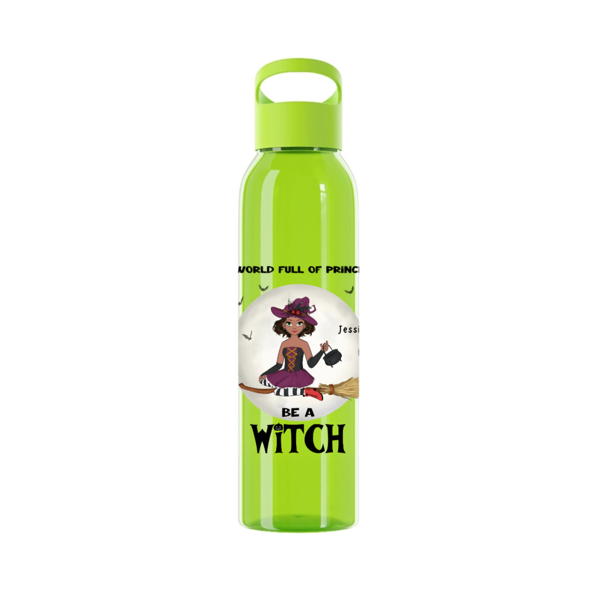 Sei eine Hexe Halloween Wasserflasche 650 ml