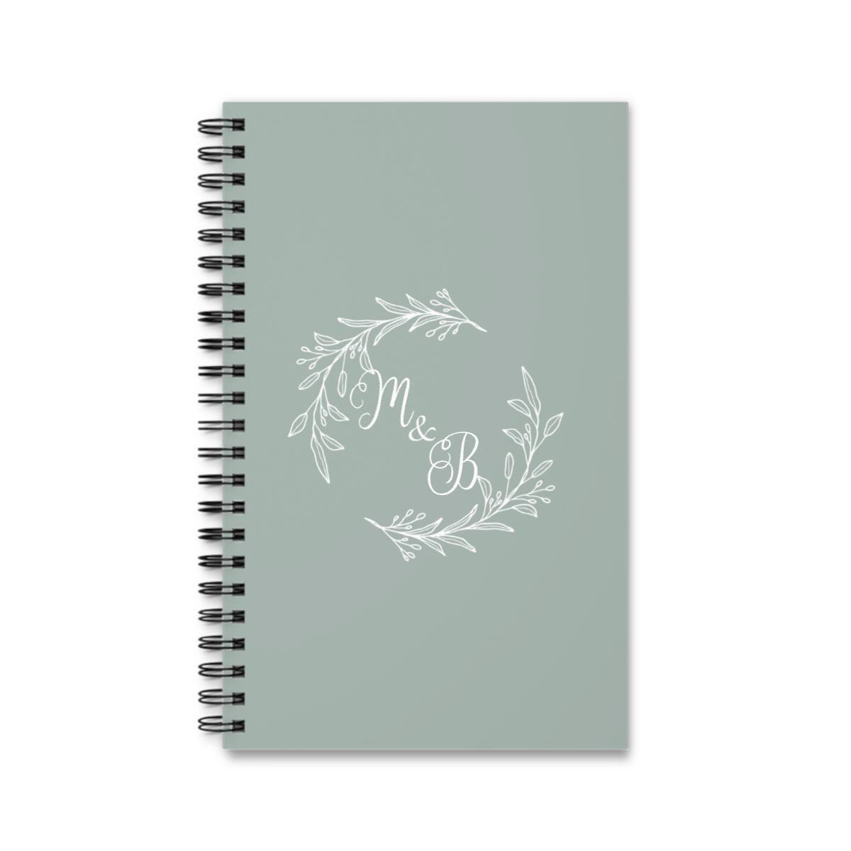 Initialen Spiralnotizbuch
