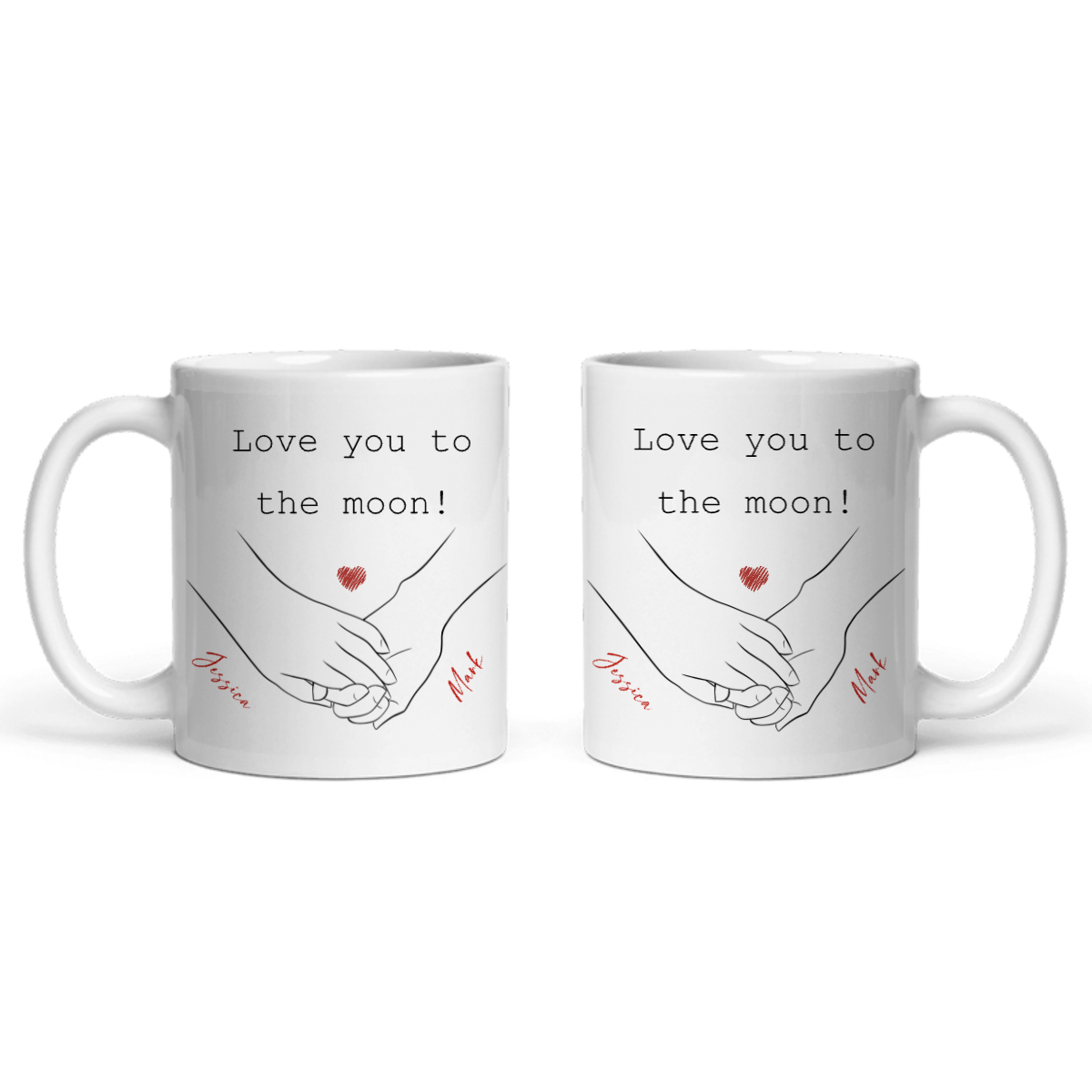 Du & Ich für immer verbunden Keramiktasse