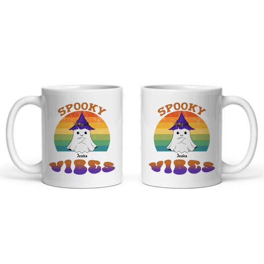 Gruselige Vibes Halloween Keramiktasse