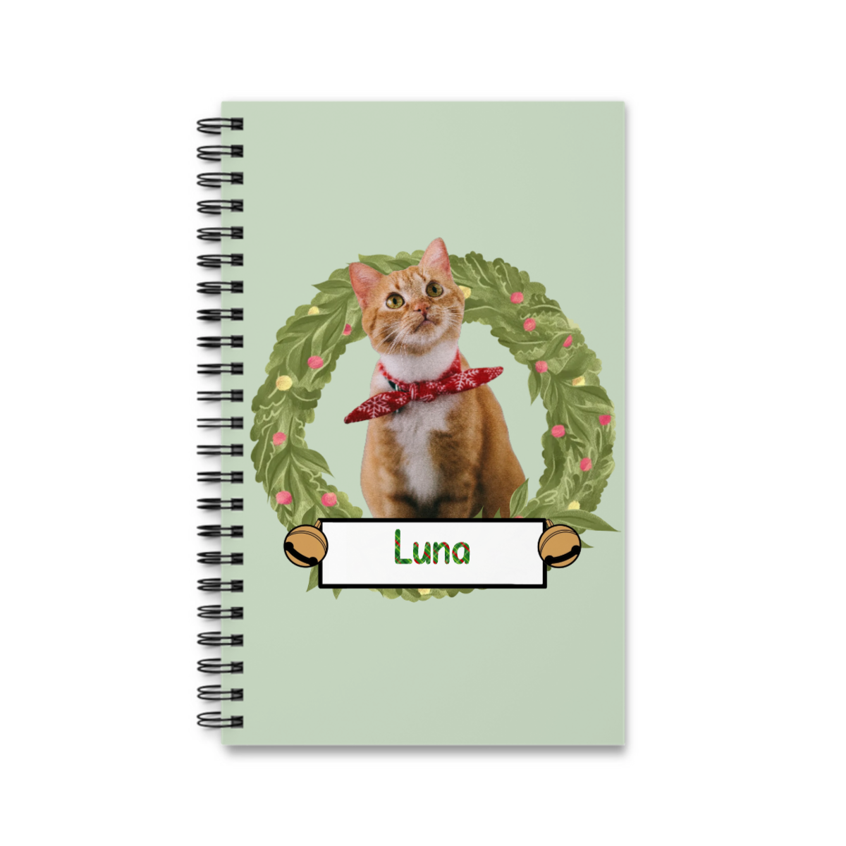 Weihnachten mit meinem Haustier Spiralnotizbuch