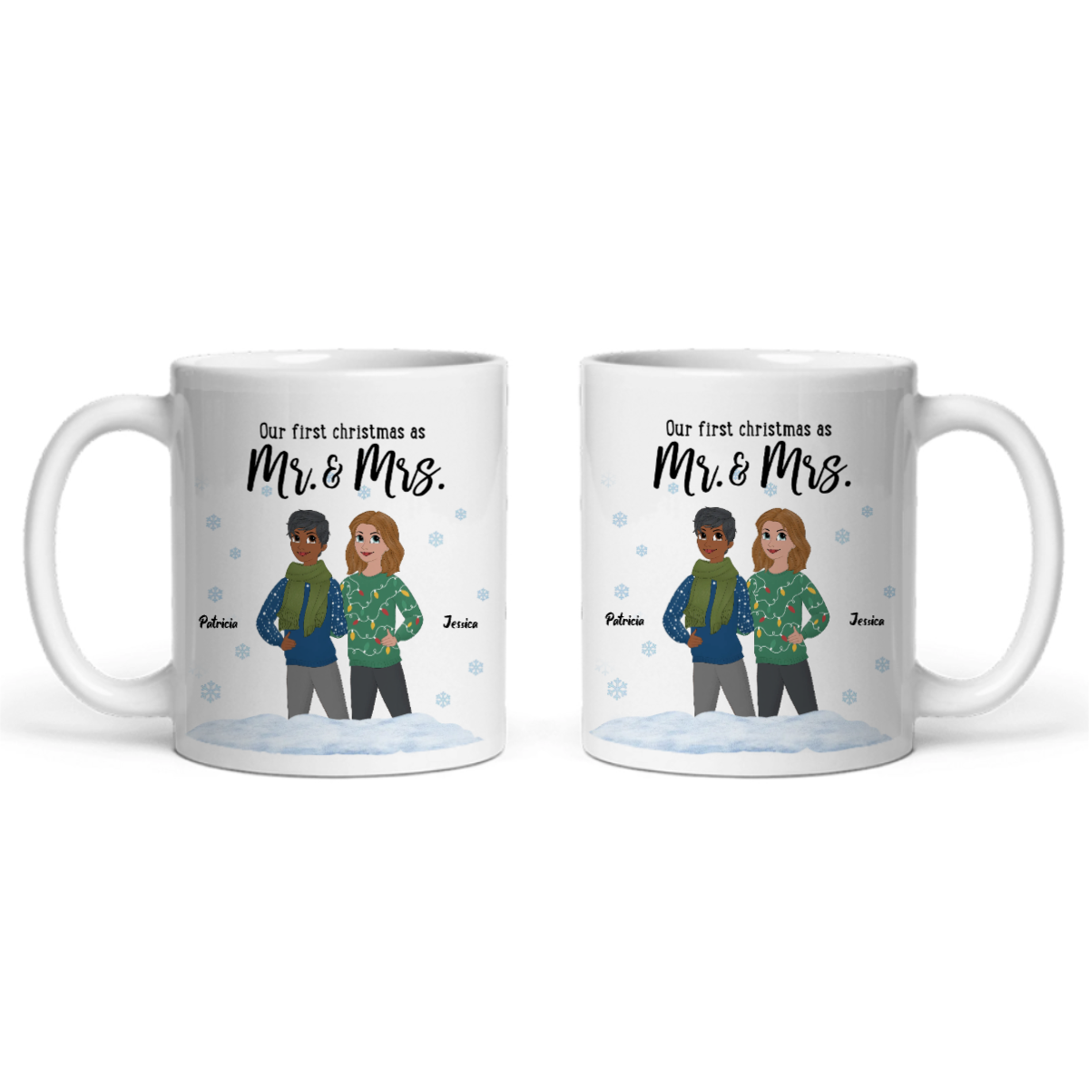Unser erstes Weihnachten als Ms and Mrs Keramiktasse