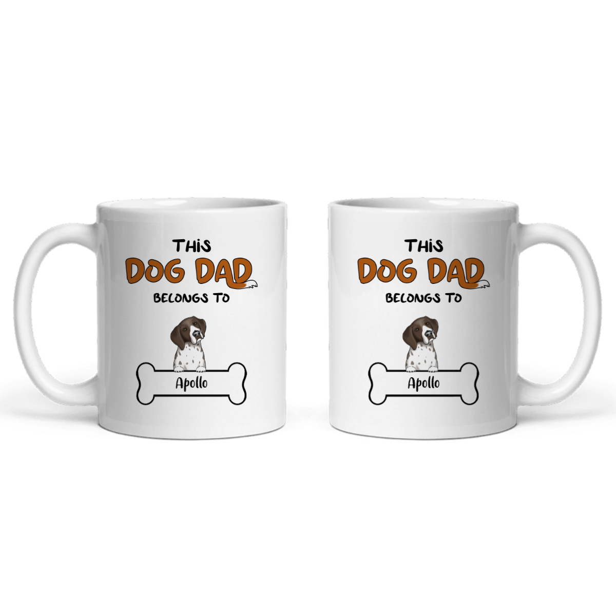 Dieser Hundepapa gehört zu Keramiktasse