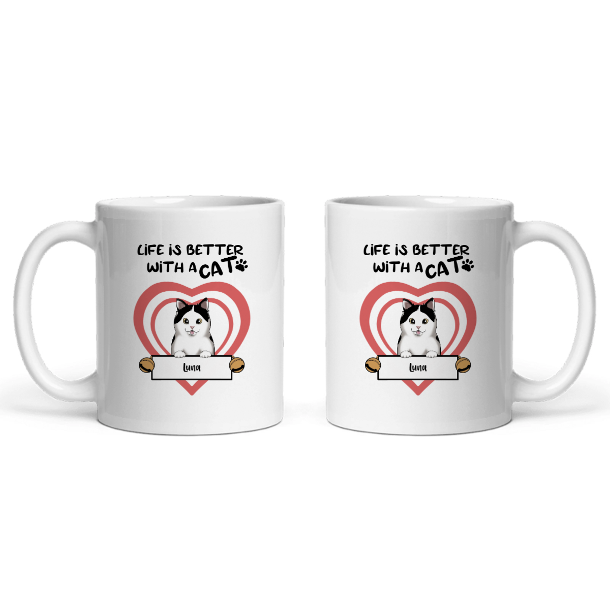 Das Leben ist besser mit Katzen Keramiktasse