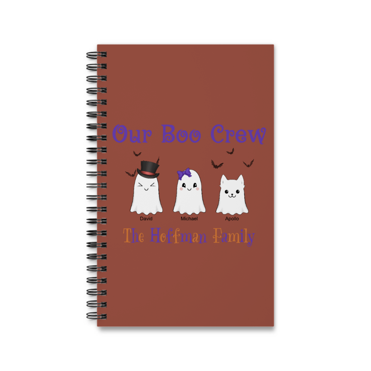 Unsere Boo Crew Halloween Spiralnotizbuch