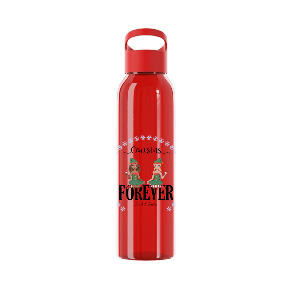 Freunde für immer Weihnacht Wasserflasche 650 ml