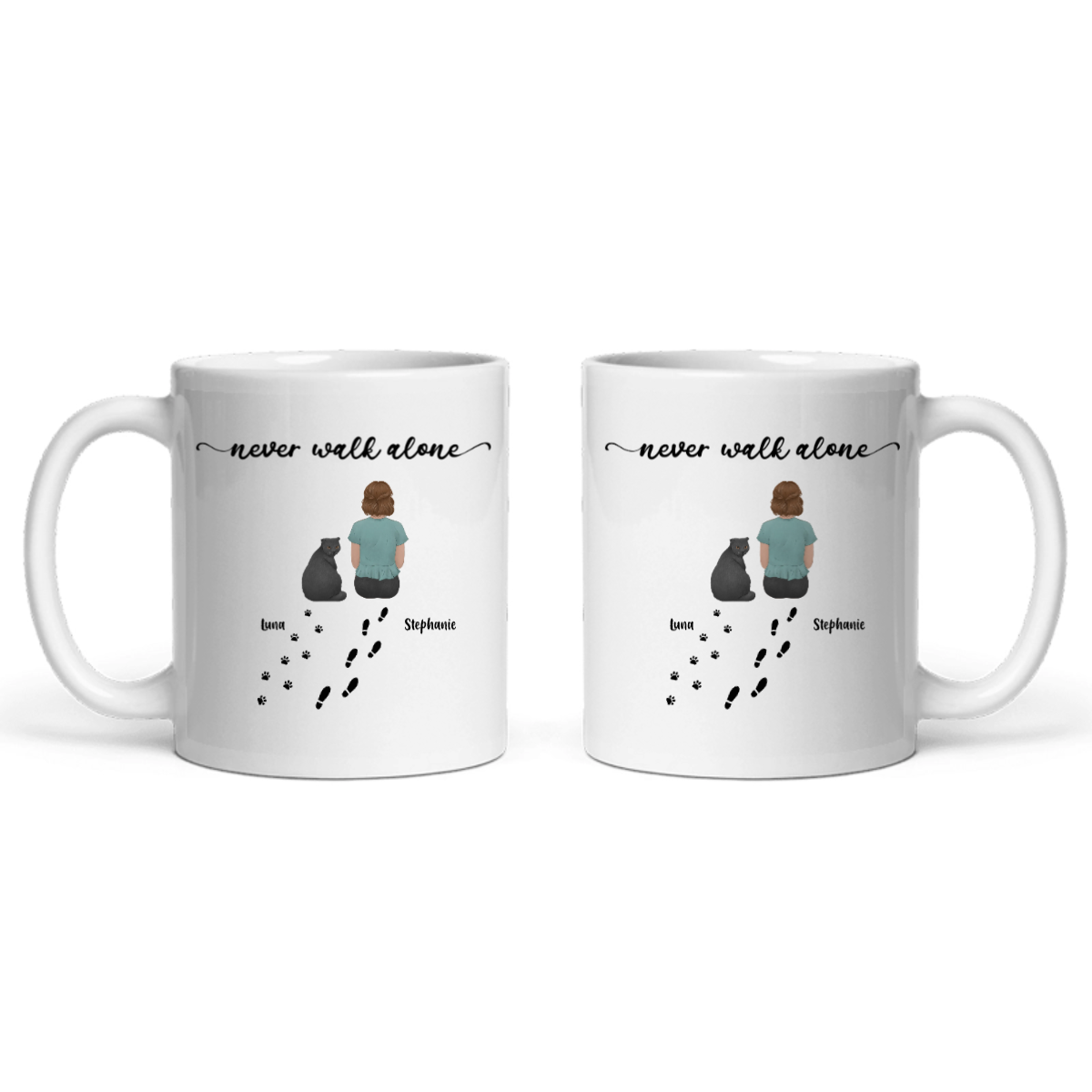 Gehe niemals allein Keramiktasse
