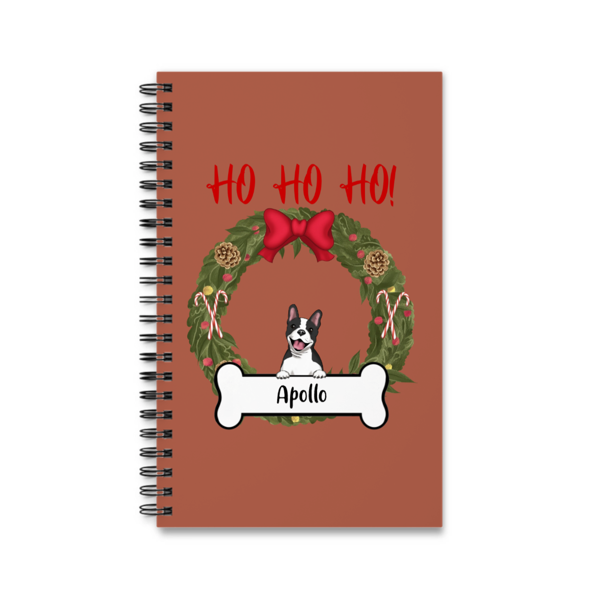Hunde Weihnacht Spiralnotizbuch