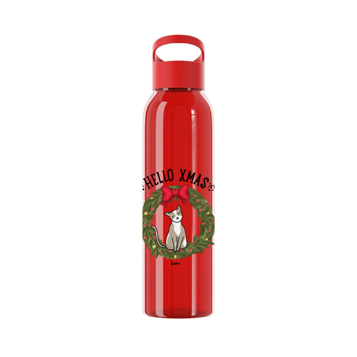 Hallo Xmas Weihnacht Wasserflasche 650 ml