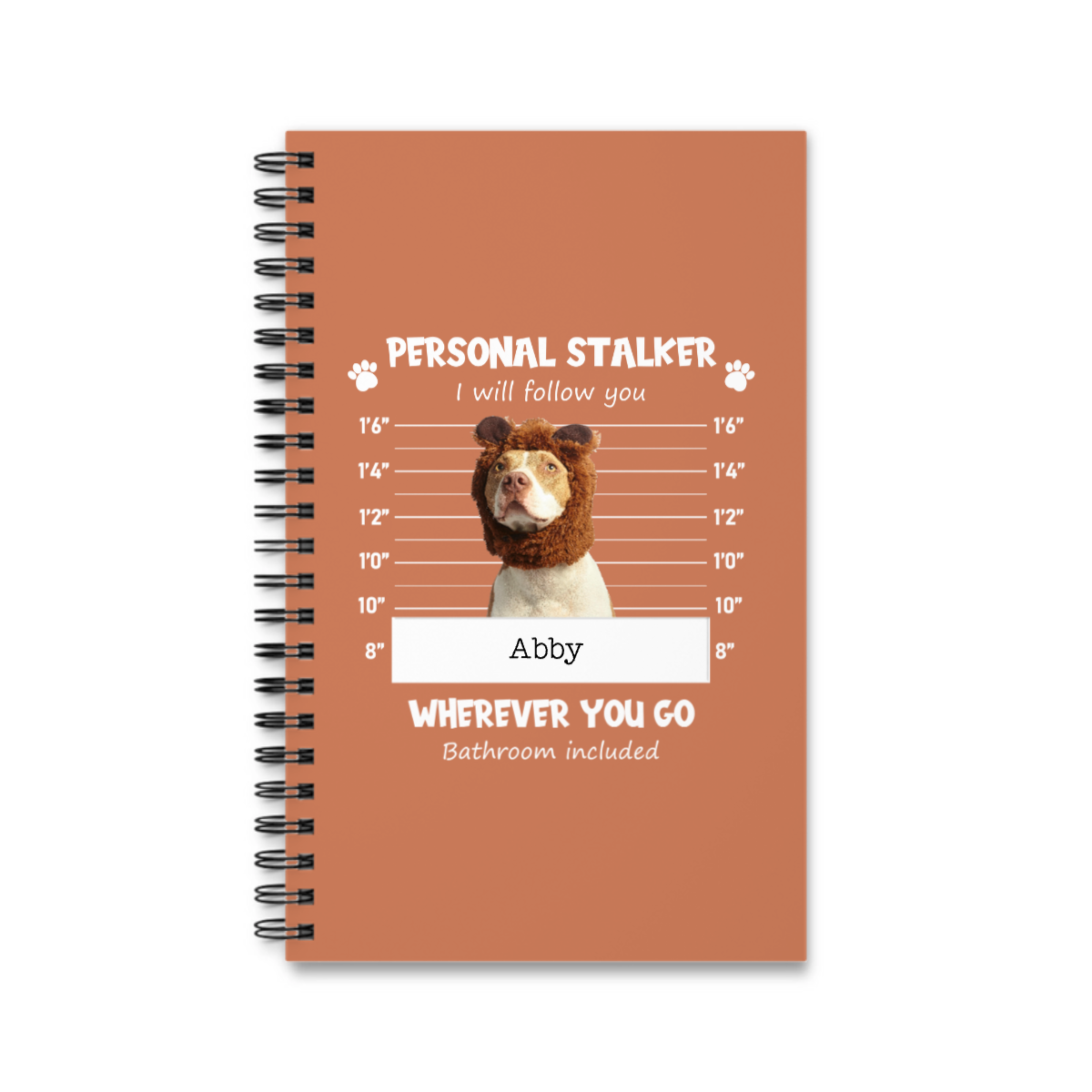Persönlicher Stalker Spiralnotizbuch
