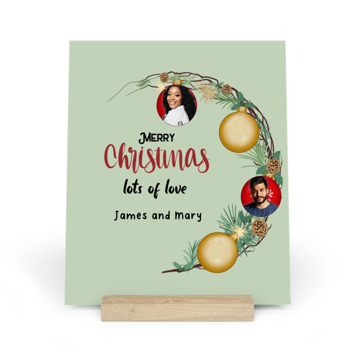 Frohe Weihnachten Galerietafel mit Ständer