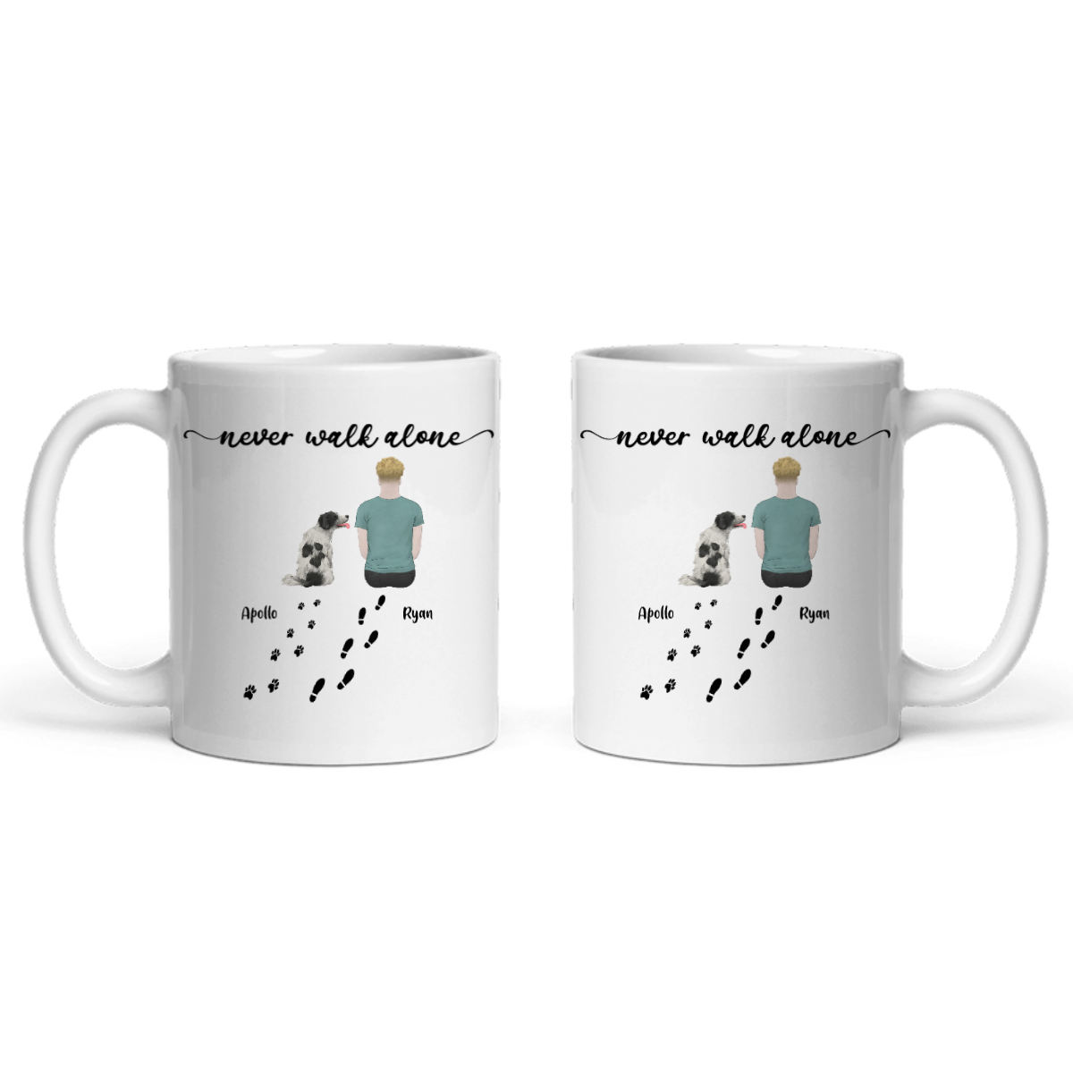 Gehe niemals allein Keramiktasse